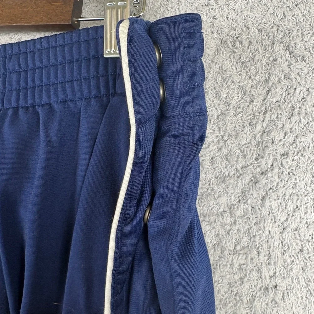 Vintage Nike Pants Mens XL Navy Blue Tearaway Snap Basketball Warm Up Y2K Faded